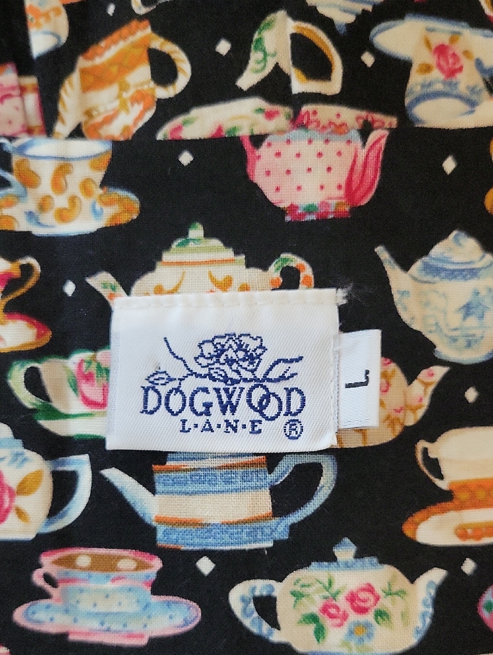 Vtg Dogwood Lane Teacup Jumper Dress - Picture 7 of 8